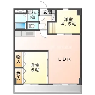 ライフ21SUWA【5階】の間取り