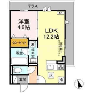 フレジェ【1階】の間取り