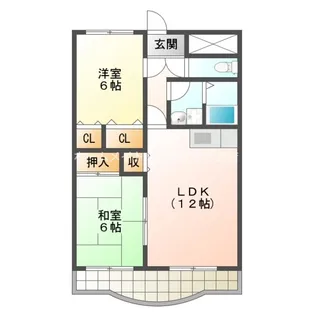 ウイングコート エトワール萩山【2階】の間取り