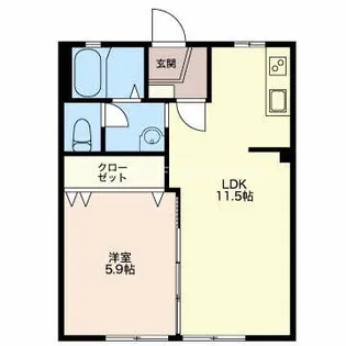 グリーン曙【1階】の間取り