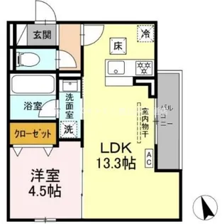 フレジェ【1階】の間取り