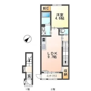 クルール【2階】の間取り