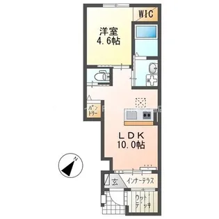 クルール【102号室】の間取り