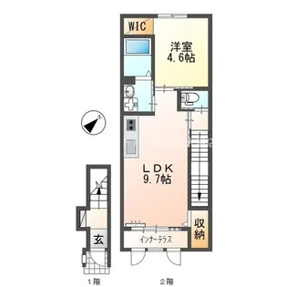クルール【203号室】の間取り