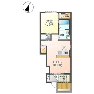 レジデンス牛久保【1階】の間取り