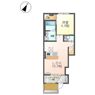 レジデンス牛久保【1階】の間取り