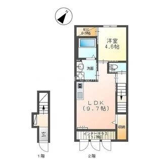 レジデンス牛久保【2階】の間取り