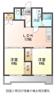 リバーサイドつるぎ【303号室】の間取り