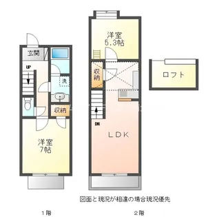 セザンヌ裏野2【A-1号室】の間取り