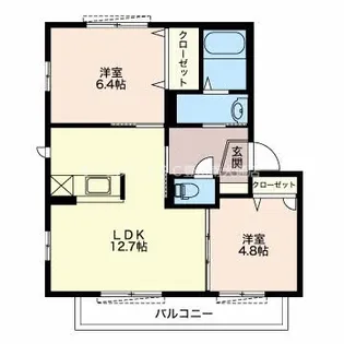 ボヌール大道下【1階】の間取り