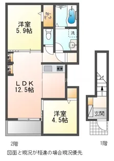 AFC RESIDENCE 豊川伊奈【201号室】の間取り