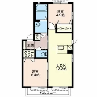 エクセレントティアラ【2階】の間取り