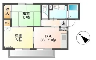 グランデージ小田渕A【101号室】の間取り