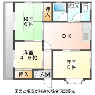 ベルメゾン国府【2F号室】の間取り