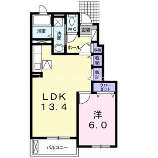 レジデンス21C【103号室】の間取り