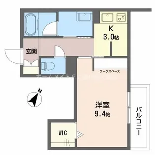 クリザンテーム【301号室】の間取り