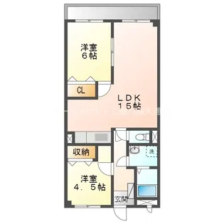 ライフ21INA【305号室】の間取り