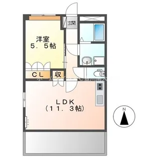 ハイツルミナスⅡ【1階】の間取り