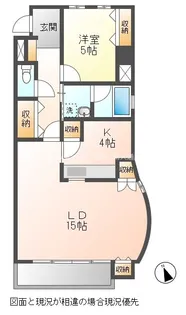 ランドマーク豊川【401号室】の間取り