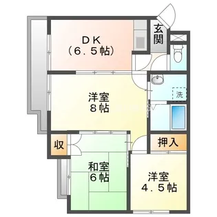 金屋レッツ【1階】の間取り