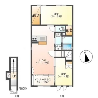 コンフォース六光寺【203号室】の間取り