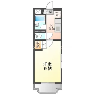 グランディール【401号室】の間取り
