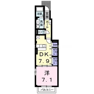 バードマウンテン古宿【1階】の間取り