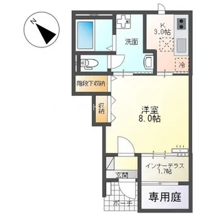 アヴァンティS【1階】の間取り