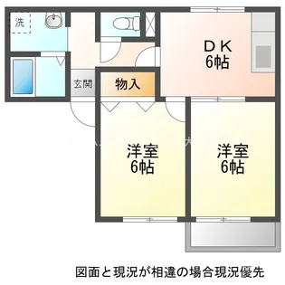 セジュール中新屋【2階】の間取り