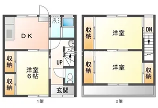 今泉メゾネット【C号室】の間取り