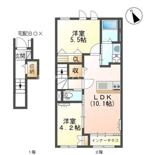 NEW ERA【2階】の間取り