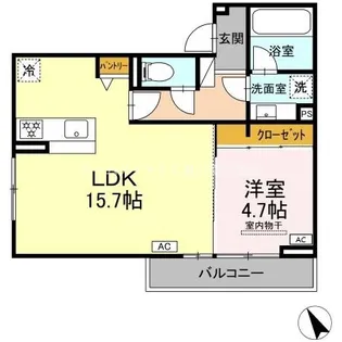 D-avance諏訪【3階】の間取り