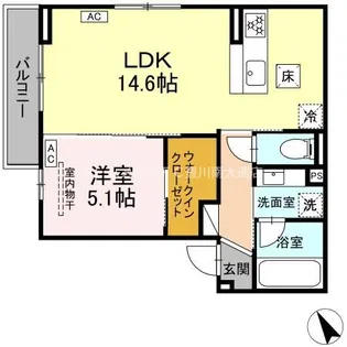 D-avance諏訪【1階】の間取り