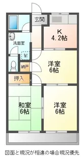 ssコーポTERRA【203号室】の間取り