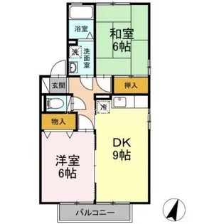 セジュールSUGAYA A棟【201号室】の間取り