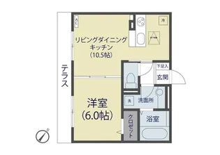 ロイジェントパークス草加手代B【2階】の間取り