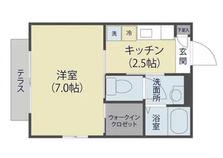 プラザメゾン【1階】の間取り