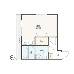 レジデンス・いちかわ【203号室】の間取り