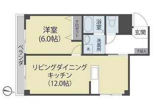 ドミール中島【1階】の間取り
