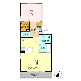 ベルレージュ【2階】の間取り
