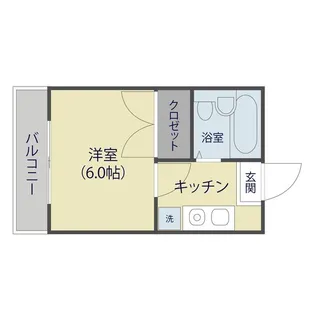 ヒルズ神山【202号室】の間取り
