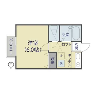 ユナイテッド草加【2階】の間取り