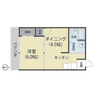 OKCコーポ【203号室】の間取り