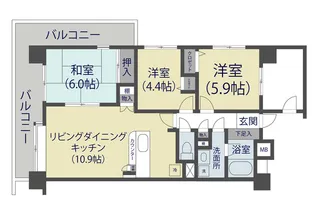 シュティーレマツバラ【4階】の間取り