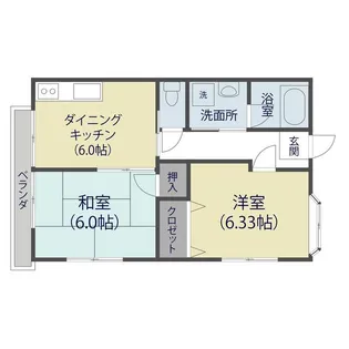 氷川高橋コーポ【2階】の間取り