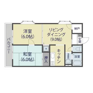 メゾン浅井B【203号室】の間取り