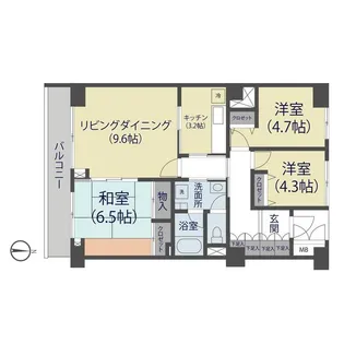 T-Rhythmic SOKA【6階】の間取り