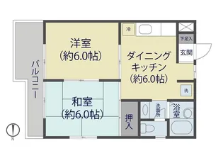 ロキシーグリーンヒルA【3階】の間取り
