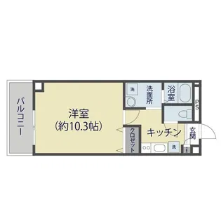 アンプルール フェール BateauⅠ【1階】の間取り