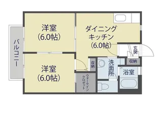 シーズ清山【103号室】の間取り